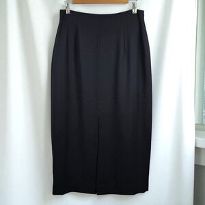 Jones New Yourk Pencil Skirt Woman 12 Black Career Wear Work‎ Office Knee Length